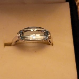 14k white gold ring